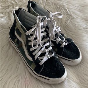 Vans camp high top old skool kids shoes